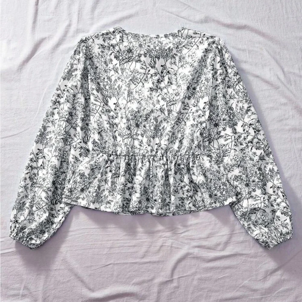 SHEIN VCAY Women’s Tie-Up Bow Shirt - Picture 2 of 6